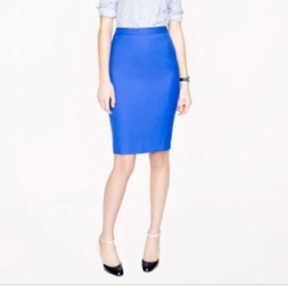 J. Crew The Iconic No. 2 Pencil Skirt in Bi-Stretch Cotton - Picture 1 of 6